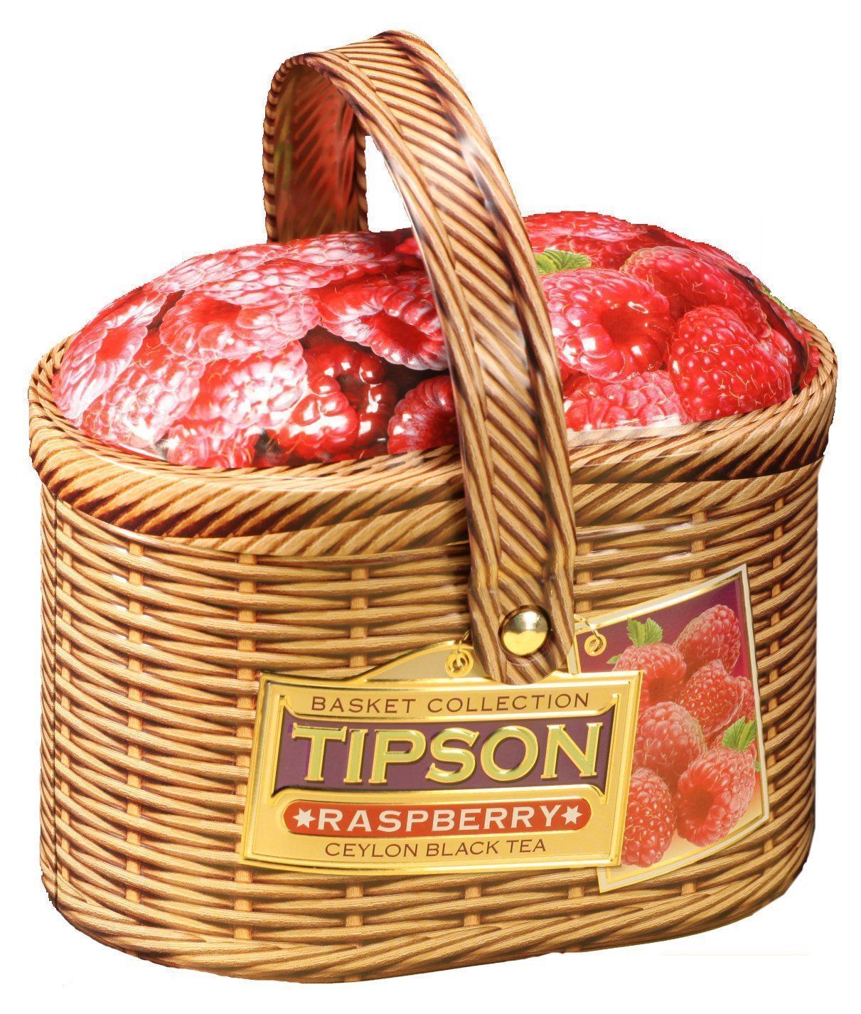 Чай Tipson. Черный Малина лукошко (100 г) Чай Tipson. Черный Малина лукошко (100 г)Чай в подарок<br>Чай черный цейлонский байховый листовой с кусочками папайи и ароматом малины, 100 гр., ж/б.Необычный вкус чая Tipson делает его отличным подарком к любому празднику.<br><br>Год: 2015<br>Высота: 100<br>Ширина: 180<br>Толщина: 70