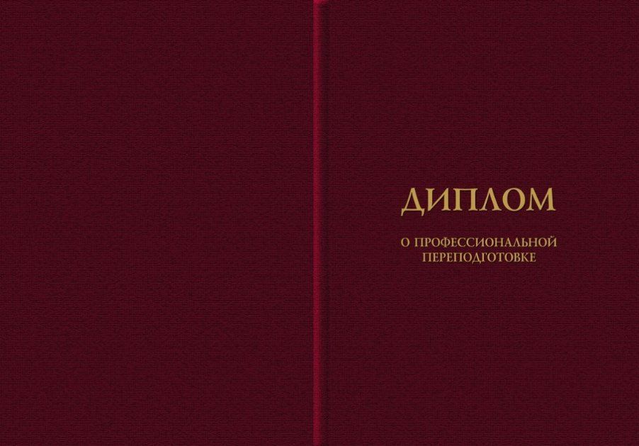 Обложка к бланку диплома о профессиональной переподготовке (бордовая, универсальная, установленный образец)
Обложка к бланку диплома о профессиональной переподготовке (бордовая, универсальная, установленный образец)