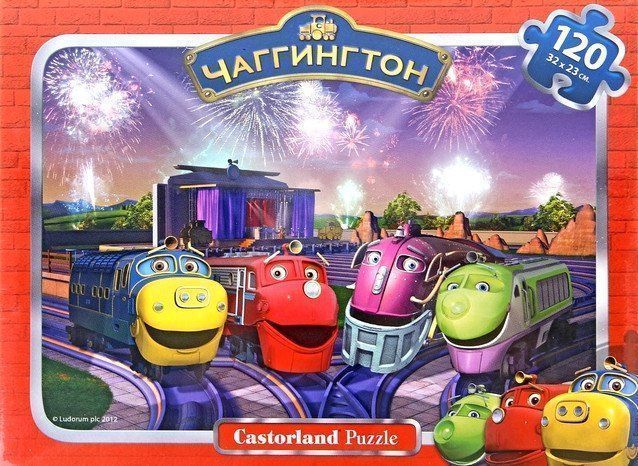 Пазл Чаггингтон. Салют, 120 элементов Пазл Чаггингтон. Салют, 120 элементовПазлы<br>Собирание пазлов развивает мелкую моторику у ребенка, тренирует наблюдательность, логическое мышление, знакомит с окружающим миром, с цветом и разнообразными формами.Размер собранного поля: 320х230 мм.Для детей от 3-х лет.<br><br>Год: 2015<br>Высота: 130<br>Ширина: 175<br>Толщина: 30