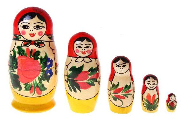 Матрешка традиционная, 5 в 1 Матрешка традиционная, 5 в 1Деревянные игрушки<br>Матрешка, 5 в 1, покрыта лаком.Материал: дерево.Этот товар можно преподнести в качестве подарка к празднику.<br><br>Год: 2016<br>Высота: 110<br>Ширина: 50<br>Толщина: 50