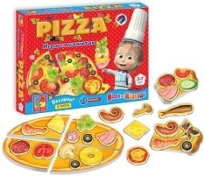 Настольная игра Юный повар. Пицца Настольная игра Юный повар. ПиццаНастольные игры<br>Пицца - мои первые кулинарные шедевры с Машей - сюжетно-ролевая игра, в которой можно самостоятельно создать свой самый первый кулинарный шедевр - аппетитную пиццу и вкусные тосты.Для создания шедевров в коробке есть хлебные тосты и основа для пиццы, а ...<br><br>Год: 2017<br>Высота: 195<br>Ширина: 245<br>Толщина: 30