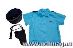 Костюм игровой "Полицейский" (рубашка, фуражка, кобура) — интернет-магазин УчМаг