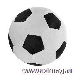 Игрушка мягконабивная "Футбольный мяч" (с погремушкой внутри): диаметр 16 см — интернет-магазин УчМаг