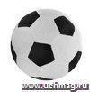 Игрушка мягконабивная "Футбольный мяч" (с погремушкой внутри): диаметр 16 см