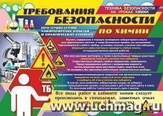 Плакат "Безопасность при проведении химических опытов и практикумов": Формат А3 — интернет-магазин УчМаг