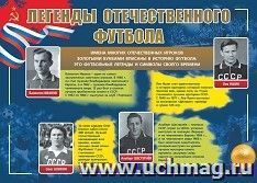 Плакат "Легенды отечественного футбола": Формат А3 — интернет-магазин УчМаг