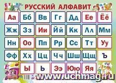 Учебный плакат "Русский алфавит": Формат А2 — интернет-магазин УчМаг