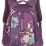 Рюкзак школьный "Grizzly", фиолетовые цветы — интернет-магазин УчМаг