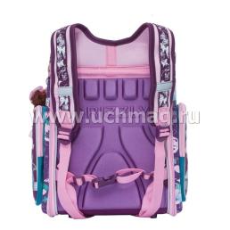 Рюкзак школьный "Grizzly", бирюзово-фиолетовый — интернет-магазин УчМаг