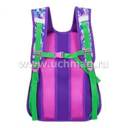 Рюкзак школьный "Абстракция", фиолетовый — интернет-магазин УчМаг