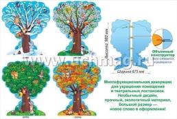 Декорация "Дерево. Времена года", 3D — интернет-магазин УчМаг