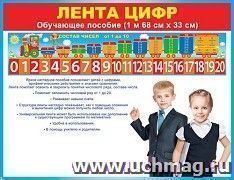Плакат-полоска "Лента цифр" — интернет-магазин УчМаг