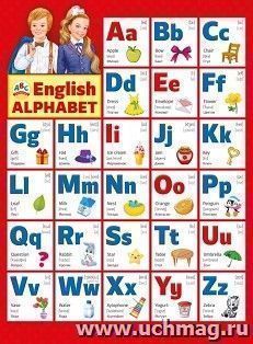 Плакат "English Alphabet" — интернет-магазин УчМаг