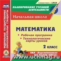 Математика. 2 класс. Рабочая программа и технологические карты уроков по УМК "Перспективная начальная школа". Компакт-диск для компьютера — интернет-магазин УчМаг