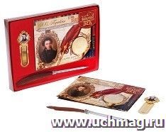 Набор подарочный "А.С. Пушкин": ручка, закладка, монета — интернет-магазин УчМаг