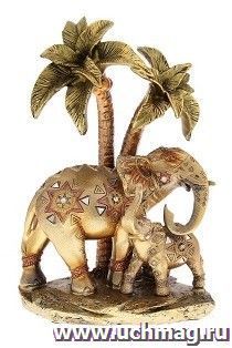 Сувенир "Слон со слонёнком под пальмой. Мозаика. Геометрия" — интернет-магазин УчМаг