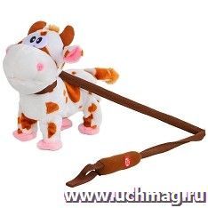 Игрушка "Корова  мягкая", на поводке — интернет-магазин УчМаг