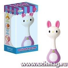 Музыкальная игрушка-погремушка "Веселый кролик" — интернет-магазин УчМаг