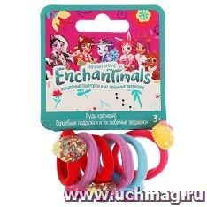 Набор резинок для волос с украшением "Enchantimals", 6 шт — интернет-магазин УчМаг