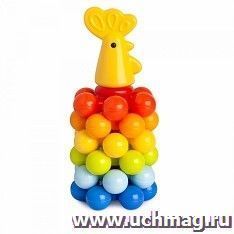 Пирамидка-мини с шариками "Петушок" — интернет-магазин УчМаг