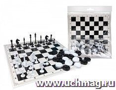 Игра настольная "Шашки+шахматы" (пакет) — интернет-магазин УчМаг
