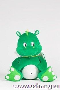 Игрушка мягкая "Дракончик Дени малый", зеленый, 33 см — интернет-магазин УчМаг