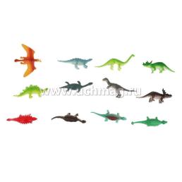 Набор игрушек из пластизоля "Динозавры", 12 шт — интернет-магазин УчМаг