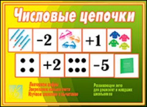 

Дидактический материал. Числовые цепочки