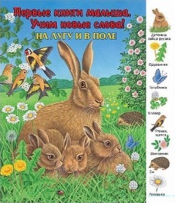 

На лугу и в поле. Первые книги малыша. Учим новые слова