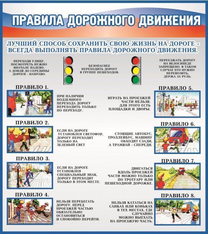 

Стенд "Правила дорожного движения"