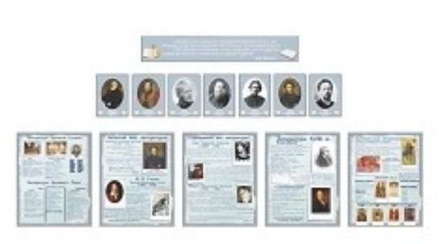 Комплект стендов для кабинета русской литературы
