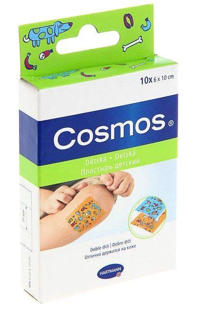 

Пластырь "Cosmos kids", с рисунком, 10 шт.