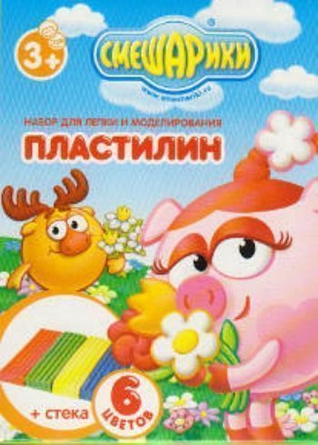 

Пластилин "Смешарики", 6 цв.