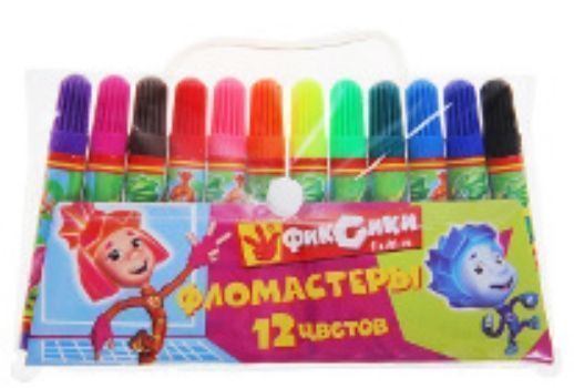 

Фломастеры "Фиксики", 12 цв.