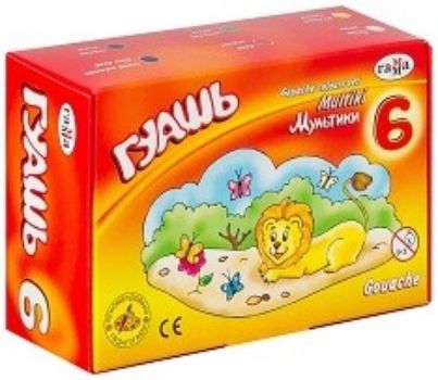 

Гуашь "Мультики", 6 цветов