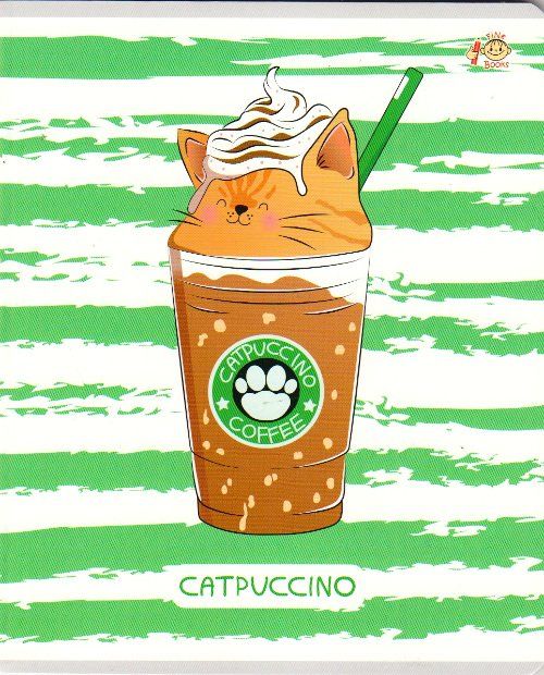 

Тетрадь общая "Catpuccino", 48 л., клетка