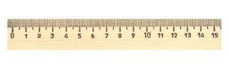 

Линейка, 15 см.