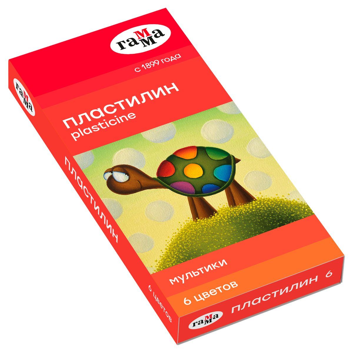 

Пластилин "Мультики", 6 цв.