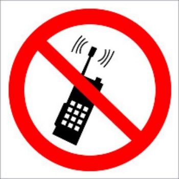 

Наклейка "Запрещено пользоваться мобильным телефоном"