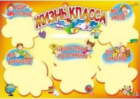 

Плакат "Жизнь класса"