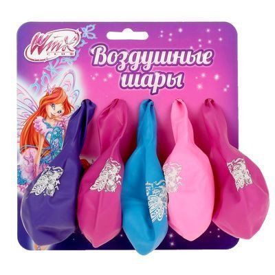 Воздушные шары С Днём рождения. Феи Винкс, 12, микс
