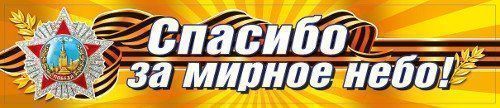 

Наклейка "Спасибо за мирное небо!"