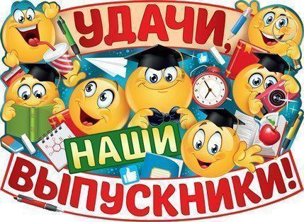 

Плакат "Удачи, наши выпускники!"