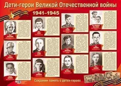 

Плакат "Дети-герои Великой Отечественной войны"