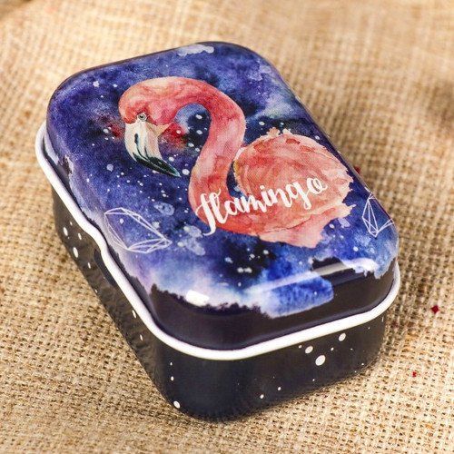 

Шкатулка прямоугольная "Фламинго", микс