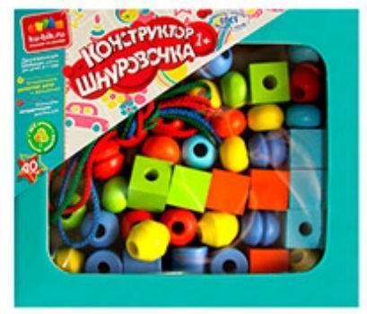 Конструктор Шнуровочка, 40 деталей