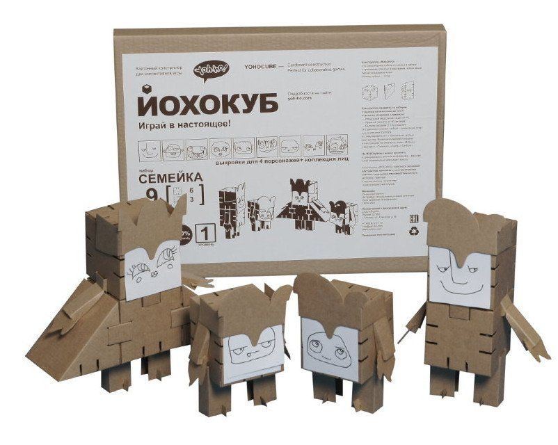 

Конструктор из картона "Йохокуб. Семейка"