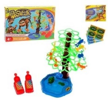 Игра настольная Весёлые мартышки, 15 карточек