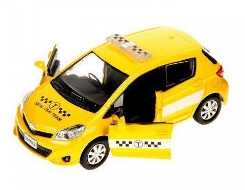 Коллекционная игровая модель Toyota Yaris Russian Taxi, микс