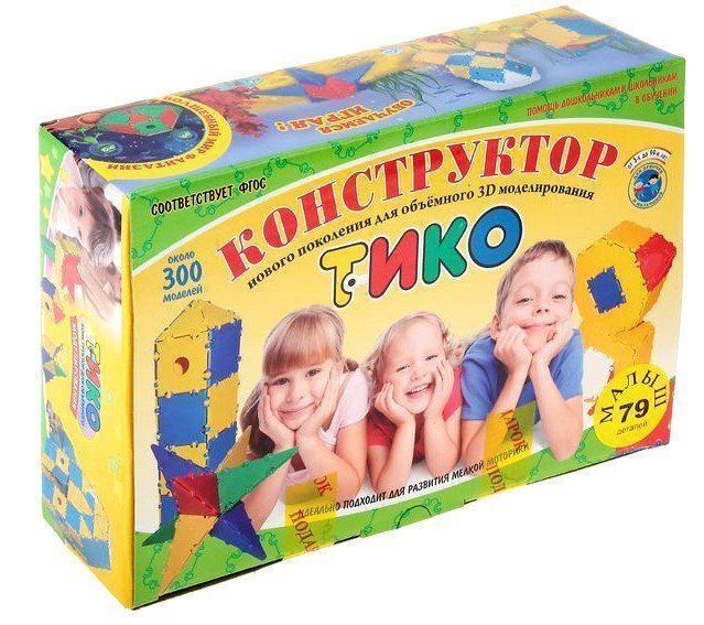 Конструктор Тико, 79 деталей